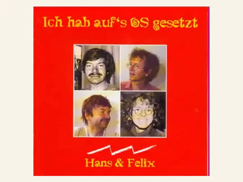 CD-Hülle „Ich hab auf’s OS gesetzt“ von Hans & Felix